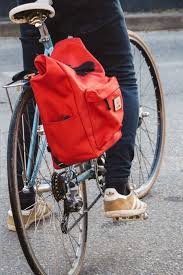 Penny Rolltop Pannier Backpack Red In 2020 Pannier Pannier Bag Bike Bag
