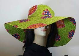 Extra Large Sun Hat African Print Ankara Wax Cotton African Hats Sun Hats African Print