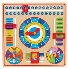 All About Today Board Kids Calendar Wooden Calendar Educational Toys
