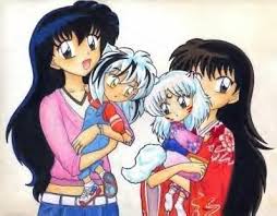 Rin And Kagome Holding Inuyasha S And Sesshomaru S Kids Sesshomaru Inuyasha Inuyasha And Sesshomaru