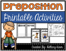 Preposition Printable Activities