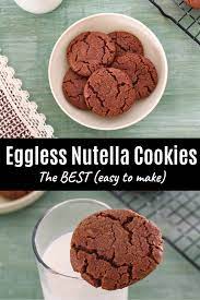Eggless Nutella Cookies Recipe How To Make Eggless Nutella Cookies Recipe Nutella Cookies Recipe Cookie Recipes Favorite Cookie Recipe
