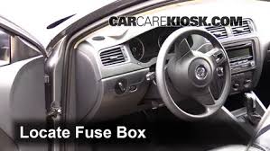 Im trying to install a radar detector to the fuse. Interior Fuse Box Location 2011 2018 Volkswagen Jetta 2014 Volkswagen Jetta Se 1 8l 4 Cyl Turbo Sedan 4 Door