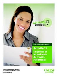 Représentants, chauffeurs, coursiers à vélo,…), est considéré comme survenu 'sur le lieu de travail'. Activite 13 Les Jeunes Et Les Accidents Du Travail Statistiques Guide De L Enseignant Commission Des Normes De L Equite De La Sante Et De La Securite Du Travail Cnesst
