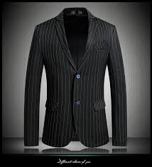 2019 Asian Size 2020 Suit Jacket Slim Fit Gentleman Coat Breathable Quality Youthfulness Men Business Two Button Striped Blazer From Zhonshan 55 74