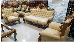 Fully Carved Royal Sofa Set Aarsun Woods Royal Sofa Design Royalsofadesign Get The Best Handcraft In 2021 Luxury Sofa Design Wooden Sofa Set Living Room Sofa Set