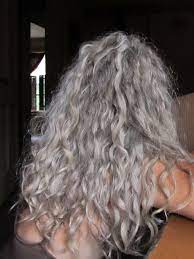 Curls Are Best Just After Washing And Letting It Air Dry Grey Curly Hair Curly Hair Styles Hair Styles