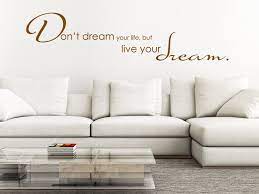 Englischer Spruch Wandtattoo Live Your Dream Von Wandtattoo Net