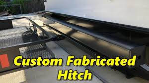 Camper goose neck ball adapter hitch conversion. Custom Camper Receiver Hitch Youtube