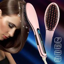 The ceramic professional straighten & shine oval paddle brush by wigo also incorporates nylon bristles with ceramic ball tips to help infuse moisture into hair making it look smoother, shinier and healthier. Magic Lcd Straightening Brush Hair Brush Straightener Hair Detangler Detangling Hair Brush