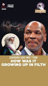 In a candid conversation with @sadhguru , @miketyson compares himself to a  #flower blooming in mud as his struggles are what made him what he is  today🌷, Tune into such motivational conversations with ...