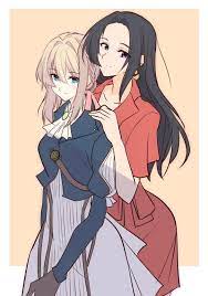 Violet And Cattleya Violetevergarden Violet Evergarden Anime Violet Evergreen Cattleya Baudelaire