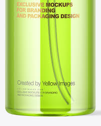 Clear Spray Bottle Mockup In Bottle Mockups On Yellow Images Object Mockups