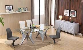 1st floor general hospital near elevator c. Fountain Modern Glass Top W Grey Base Dining Table