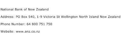 Access accouts with 24/7 online banking. National Bank Of New Zealand Address Contact Number Of National Bank Of New Zealand
