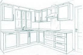 Interior Design Kitchen Drawings Kitchen Sketch Interior Design In 2020 Interior Design Kitchen Kitchen Drawing Small Kitchen Plans