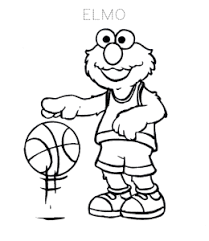 All you need is photoshop (or similar), a good photo, and a couple of minutes. Elmo Coloring Pages Playing Ball Bicycling Playing Learning