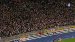 Bilck über die zielgrade der 400 m bahn des stadion lichterfelde, vom ziel zu start gesehen. Usain Bolt 9 58 100m New World Record Berlin Hq Youtube
