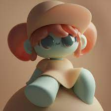 Artstation Baseball Girl Puffy Puffpuff 3d Artwork Art Toy Illustration Character Design