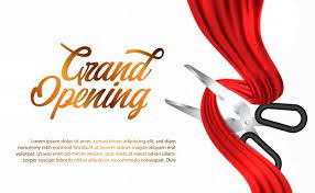 Red Silk Ribbon Grand Opening Ceremony In 2021 Shop Opening Invitation Card Grand Opening Silk Ribbon