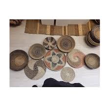 Two handles make it easy to move this piece's contents throughout your home. Set Of Hanging Plate Boho Wall Art Wicker Round Bowl Wicker Wall Tray Bohemian Wall Decor Wa 84587176063 Buy Set Of Seagrass Wall Art For Wall Decor Wall Basket Decor