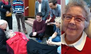 X-Factor's G4 sing to grandmother who fell and hit head outside gig