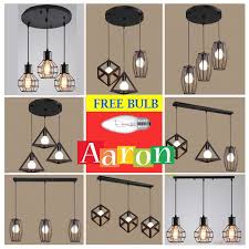 Hiasan dinding ukiran memberi kesan vintage dan mewah pada rumah. Set 3 Lampu Hiasan Rumah Corak Vintaj Vintage Pendant Lamp Hanging Light Set Of 3 With Round Based Long Base Foc Bulb Shopee Malaysia