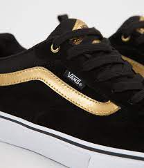 Vans authentic black & gum skate shoes. Vans Kyle Walker Pro Shoes Black Metallic Gold Flatspot