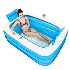These top picks will help you find the perfect one for your bath. Blue Adult Portable Folding Inflatable Bathtub Comfortable Soaking Tub Childrens Inflatable Pool Bathroom Home Spa Tools Home Improvement Bathtubs Urbytus Com