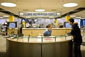 North Park University Helwig Recreation Center Reception Desk Voa Associates Architects Recreation Centers North Park Reception Desk