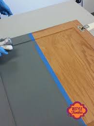 Normally drying time ranges from 6 to 12 hours. Gray Gel Stained Cabinet Staining Cabinets Gel Staining Cabinets Kitchen Cabinet Remodel