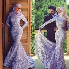 Purple wedding dress, jewelry, decorations, invintations, cake, bouqet. Elegant Tulle Mermaid Arabic Islamic Wedding Dresses With Beaded Lace Appliques Purple Long Sleeves Bridal Dresses Wedding Dresses Aliexpress