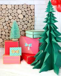 Using the best card making supplies will make creating this 3d paper christmas tree a breeze! Origami Christmas Trees Martha Stewart