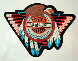 Harley Davidson Southwestern Feather Eagle Concho Rare 9 1 2 W X 7 1 4 H Xxl Harleydavidson Patches Harleyd Harley Davidson Harley Davidson Patches Harley