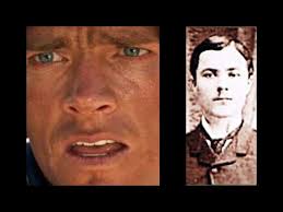 Thomas Haden Church as Billy Clanton in Tombstone (left); actual picture of Billy  Clanton before he was killed at the OK Corral