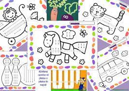 Colección de 6 fichas con figuras geométricas para imprimir para niños (descarga más abajo), para repasar bordes, colorear y recortar mientras aprenden dibujar y colorear son actividades con numerosos beneficios para niños: Fichas Infantil 3 Anos Para Imprimir Web Del Maestro