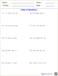 5th Grade Pemdas Worksheets In 2020 Pemdas Worksheets Order Of Operations Pemdas
