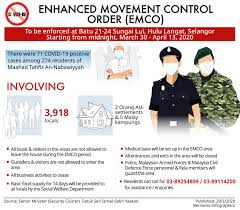 Ismail said police arrested 549 people yesterday for flouting sops. Bernama Enhanced Movement Control Order Emco