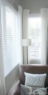 Maybe you would like to learn more about one of these? Updating The Windows Faux Wood Blinds Installation Window Treatments Living Room Living Room Blinds Living Room Windows