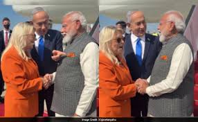 Videos: Netanyahu's Indian Attire, Wife's Saffron Sync With PM Modi During His Visit