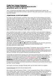 Ein wort ist eine selbständige sprachliche einheit. Predigt Pater Christoph Weberbauer Predigt Pater Ritawerk