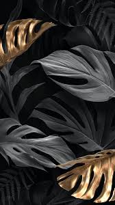 All of these background images and vectors have high resolution and can be used as banners, posters or wallpapers. Gold And Black Monstera Deliciosa Leaves Premium Image By Rawpixel Com Nunny White And Gold Wallpaper Gold And Black Background Black And Gold Aesthetic