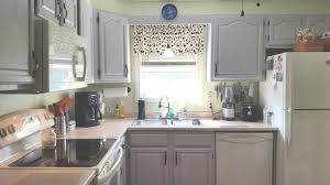 Rustoleum Winter Fog Gray Cabinets Glidden Celery Sticks Wall Paint Kitchen Decor Rustoleum Cabinet Cabinet