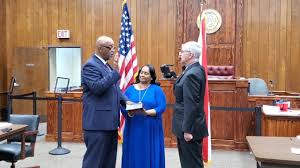 Lamar Daugherty's swearing-in ceremony