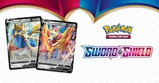 Each pokemon character has their name below the sheet. The Pokemon Trading Card Game Sword Shield