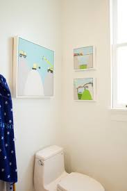 This bathroom design is somewhat unique. Kids Bathroom Ideas Contemporary Bathroom Art Haus