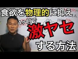 激痩せ 実録 食欲を抑え1ヶ月で激ヤセできる方法 youtube 健康のモチベーション ダイエット 痩せる 激痩せ