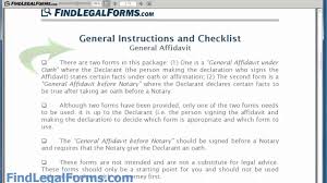Check spelling or type a new query. Sample General Affidavit Form Youtube
