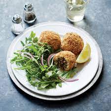 Would you like more mashed potatoes? Picadillo Stuffed Mashed Potato Balls Recipe Myrecipes