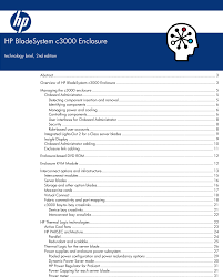 Startech Com C3000 Users Manual Hp Bladesystem Enclosure